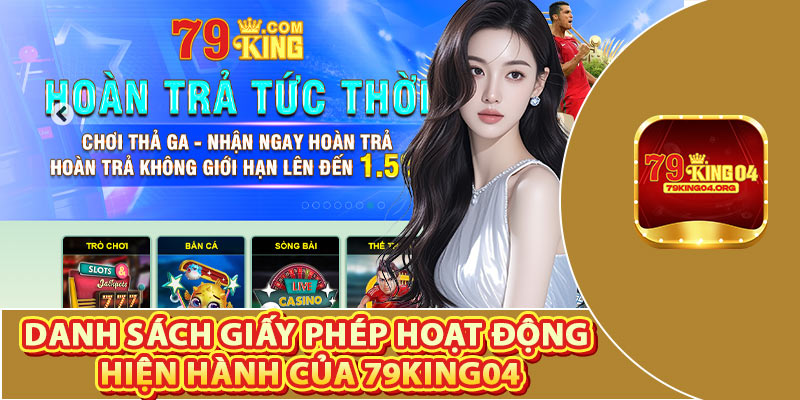Danh Sách Giấy Phép Hoạt Động Hiện Hành Của 79king04